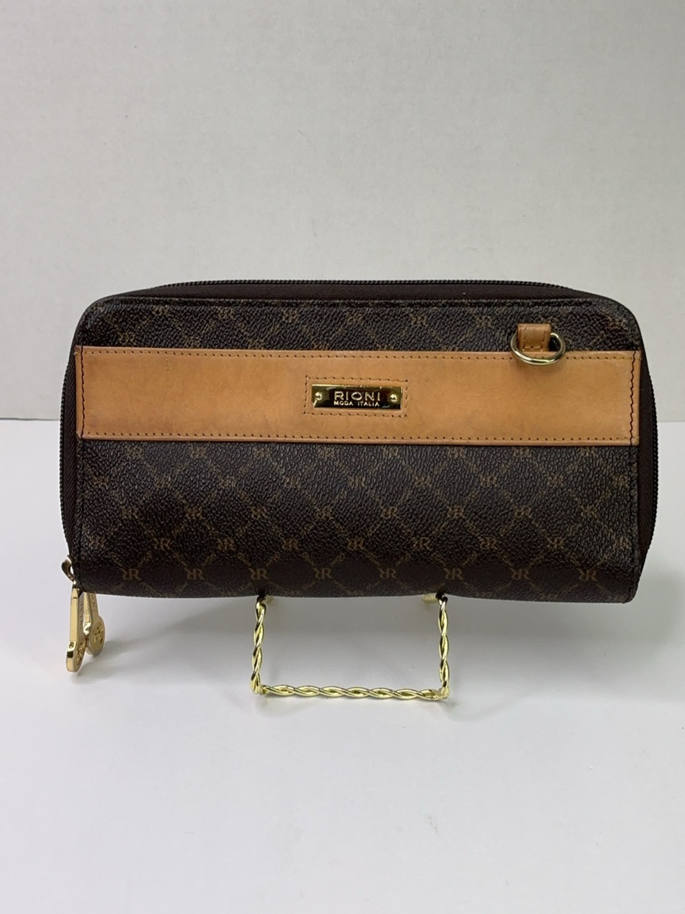 Rioni Signature Dual Zip Wallet Organizer (ST-W020)
